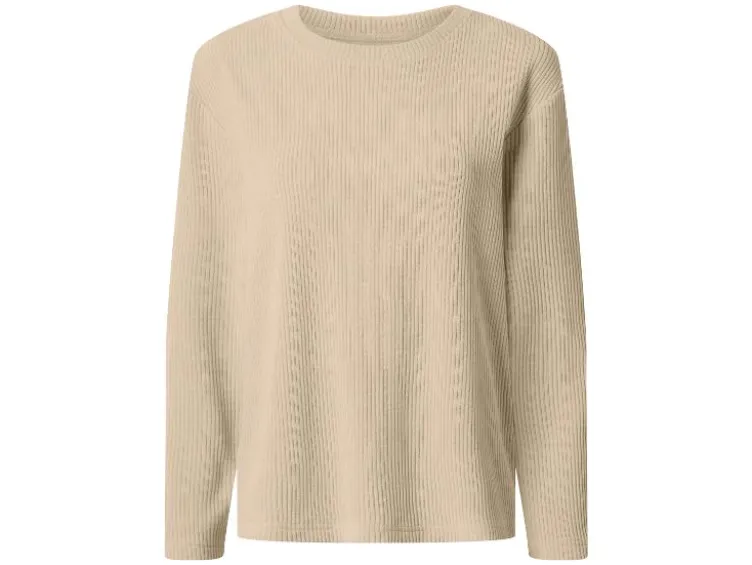 Damen Pullover im Cord-Look