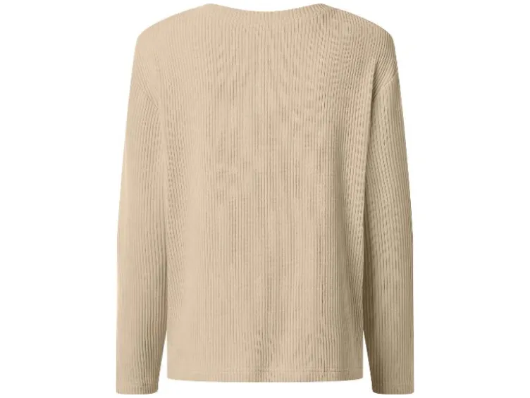 Damen Pullover im Cord-Look