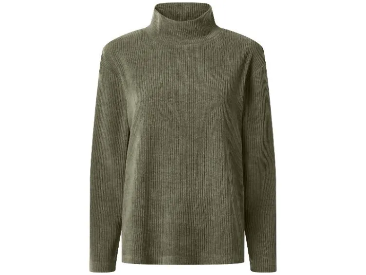 Damen Pullover im Cord-Look