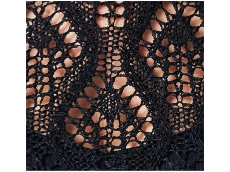 Damen Pullover, in modischem Lochstrickmuster