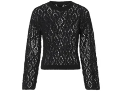 Damen Pullover, in modischem Lochstrickmuster