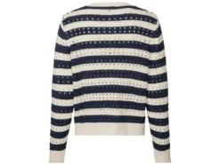 Damen Pullover in Strukturstreifen-Strick