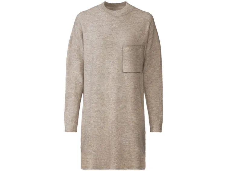 Damen Pulloverkleid, Grobstrick im Oversize-Look