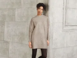 Damen Pulloverkleid, Grobstrick im Oversize-Look
