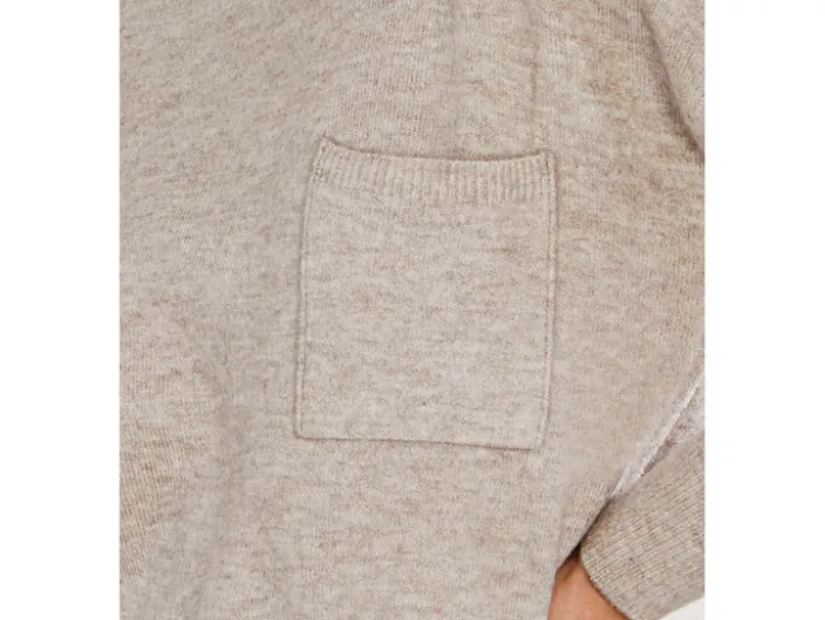 Damen Pulloverkleid, Grobstrick im Oversize-Look