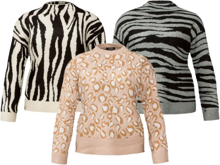 Damen Pullover, leger geschnitten