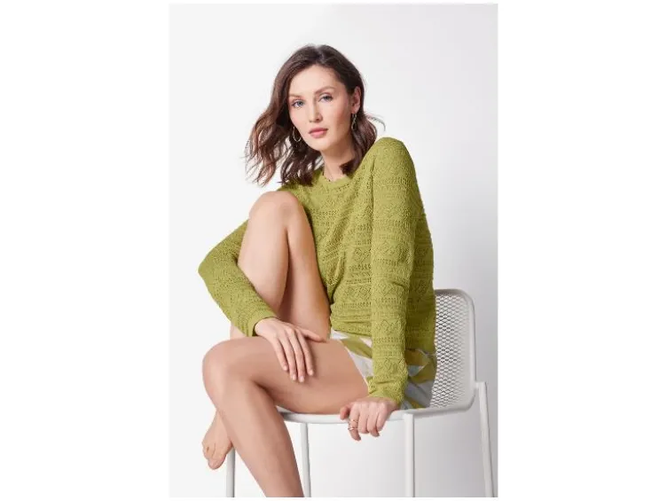 Damen Pullover mit Leinen