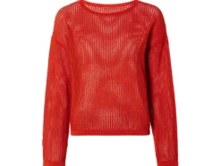 Damen Pullover mit Lochstrick