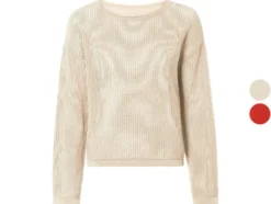 Damen Pullover mit Lochstrick