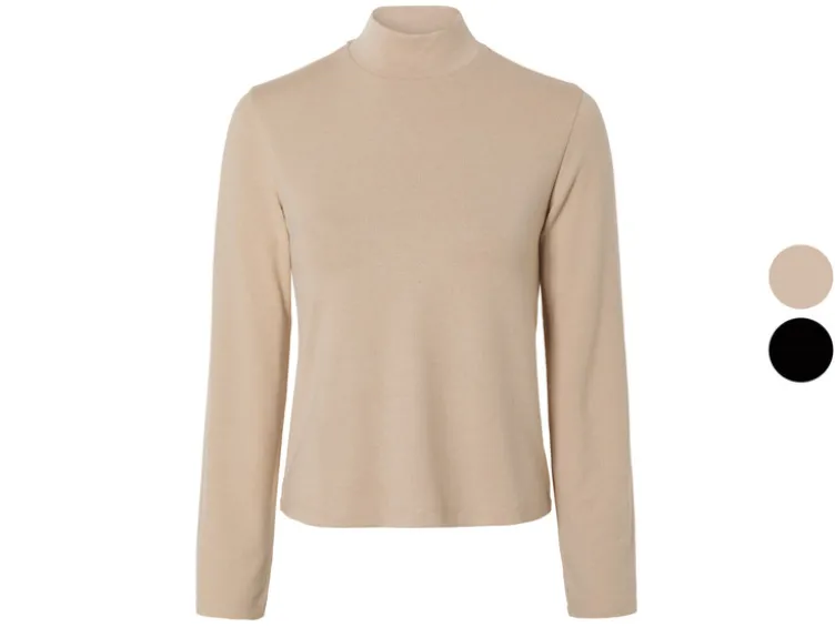 Damen Pullover, mit Stehkragen