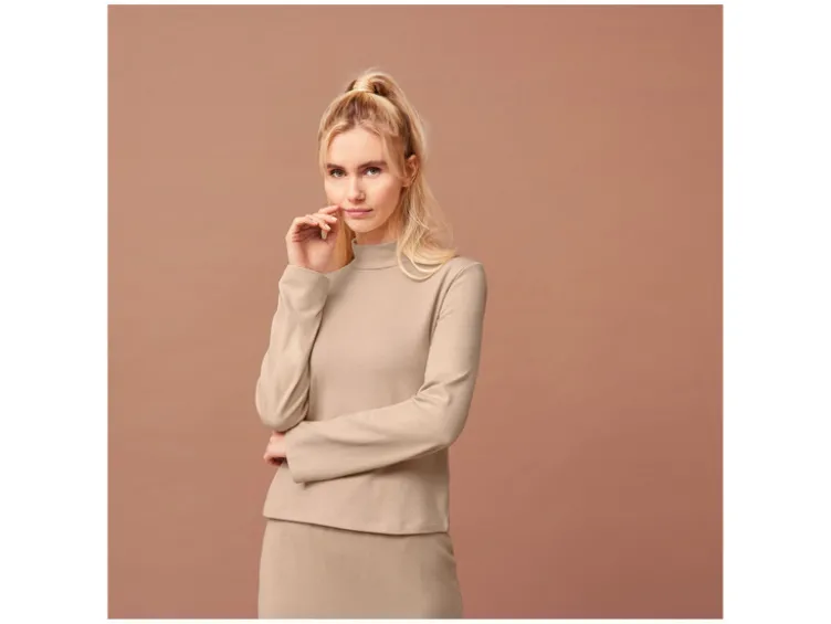 Damen Pullover, mit Stehkragen