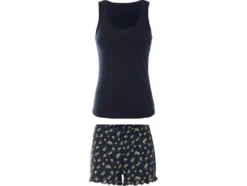 Damen Pyjama, aus reiner Baumwolle