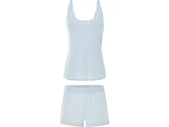 Damen Pyjama, aus reiner Baumwolle
