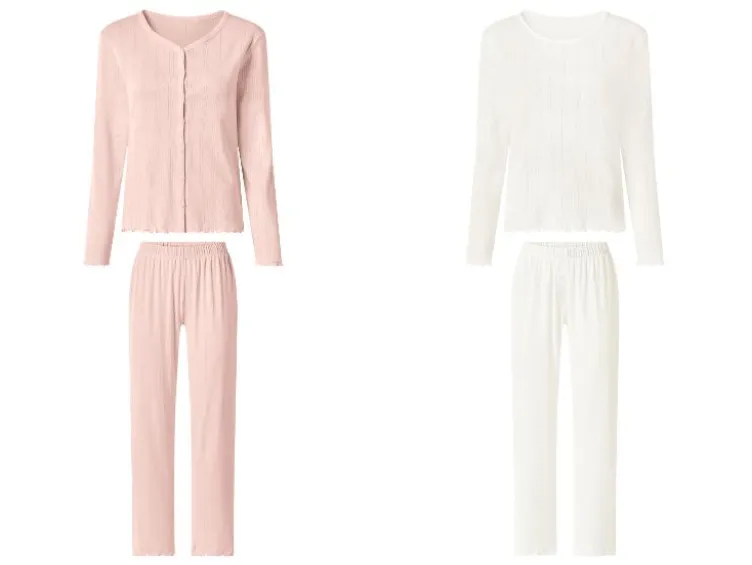 Damen Pyjama-Set, 3-teilig