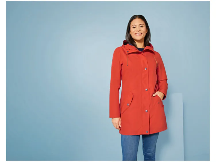 Damen Regentrenchcoat, mit umweltfreundlicher Imprägnierung
