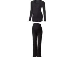 Damen Ripp Umstandspyjama