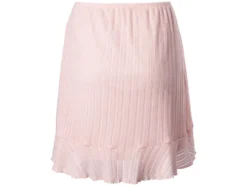 Damen Rock in modischer Wickeloptik, rosa