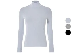 Damen Rollkragenshirt, in modischer Ripp-Qualität