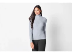 Damen Rollkragenshirt, in modischer Ripp-Qualität