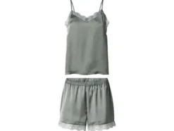 Damen Satin-Pyjama