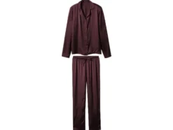 Damen Satin-Pyjama