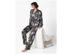 Damen Satin-Pyjama