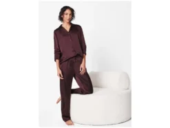 Damen Satin-Pyjama
