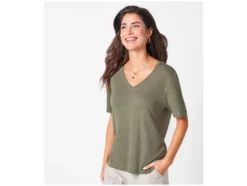 Damen Shirt mit Leinen