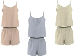 Damen Shorty Musselin-Pyjama