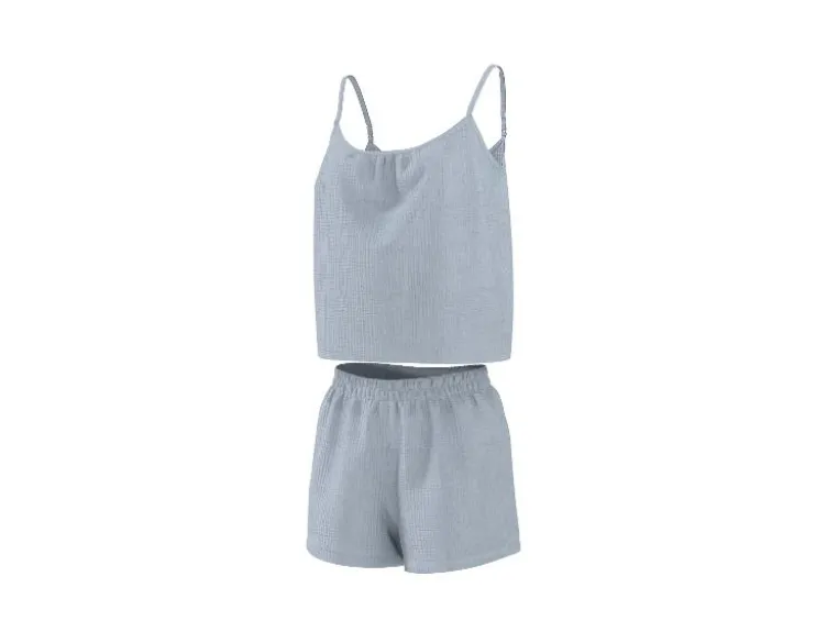 Damen Shorty Musselin-Pyjama