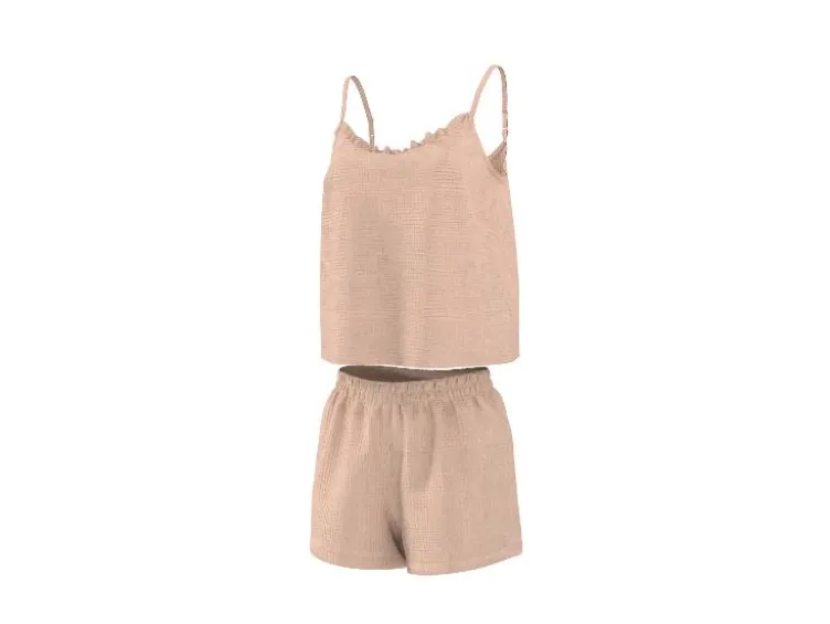 Damen Shorty Musselin-Pyjama