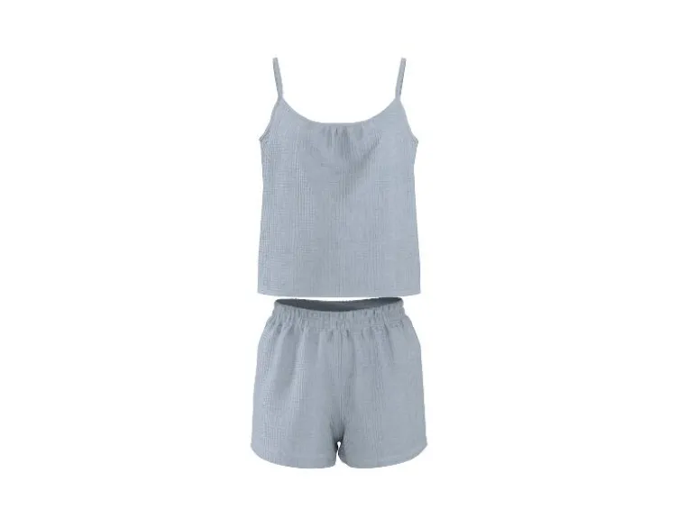 Damen Shorty Musselin-Pyjama
