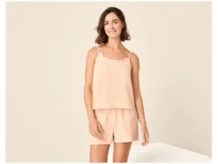Damen Shorty Musselin-Pyjama