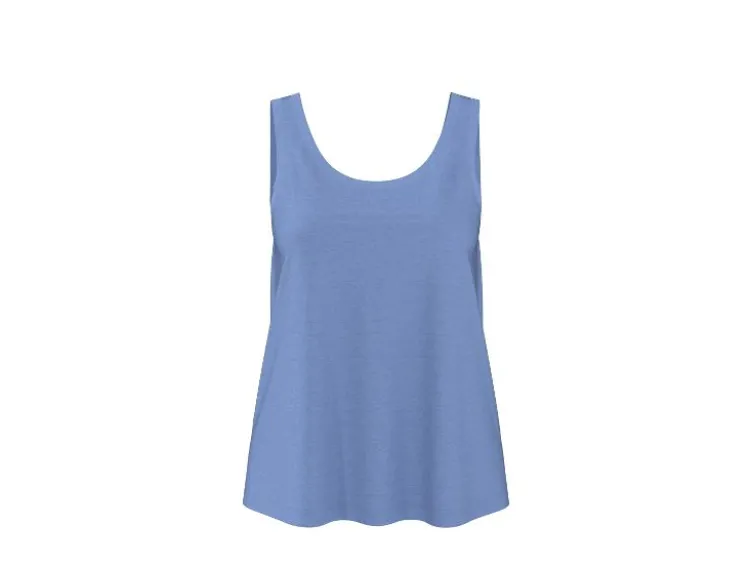 Damen Shorty Pyjama mit Leinen