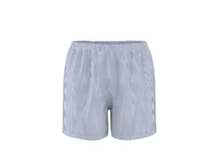 Damen Shorty Pyjama mit Leinen