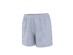 Damen Shorty Pyjama mit Leinen