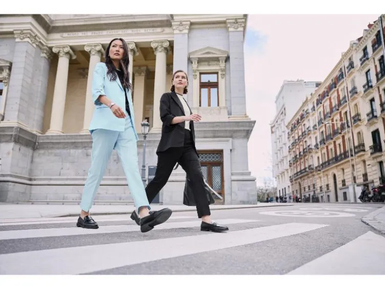 Damen Slacks, mit Bügelfalte