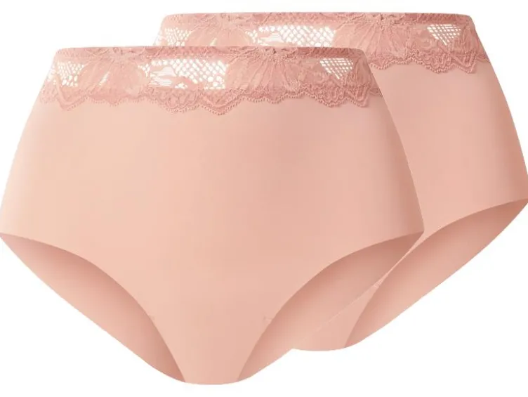 Damen Slips mit hoher Taille, 2 Stück