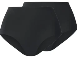Damen Slips mit hoher Taille, 2 Stück
