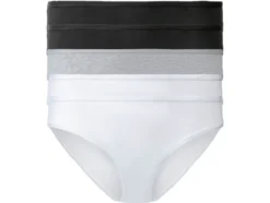 Damen Slips, 5 Stück, hoher Baumwollanteil