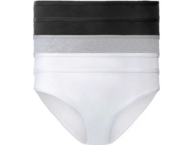 Damen Slips, 5 Stück, hoher Baumwollanteil