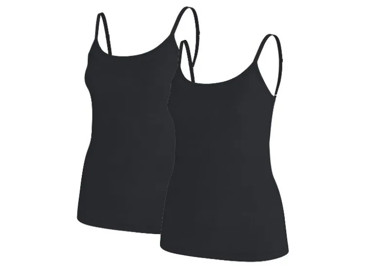 Damen Spaghettitops, 2 Stück