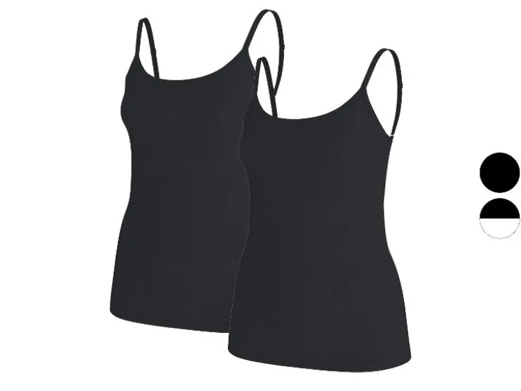 Damen Spaghettitops, 2 Stück