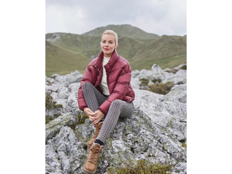 Damen Steppjacke mit Stehkragen