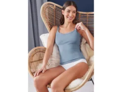 Damen Still-Tops, hoher Baumwollanteil, 2er Set