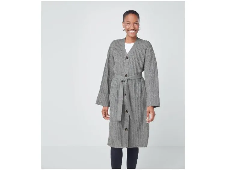 Damen Strickcardigan, mit recyceltem Material