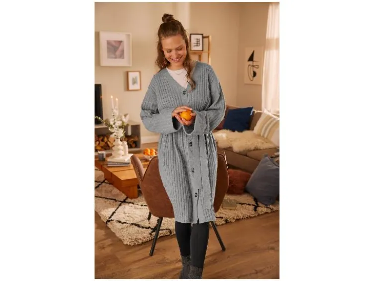 Damen Strickcardigan, mit recyceltem Material