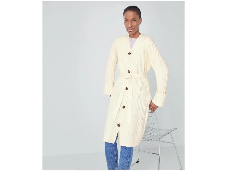 Damen Strickcardigan, mit recyceltem Material