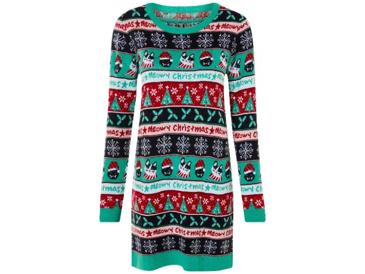 Damen Strickkleid im Weihnachtsdesign