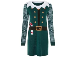 Damen Strickkleid im Weihnachtsdesign